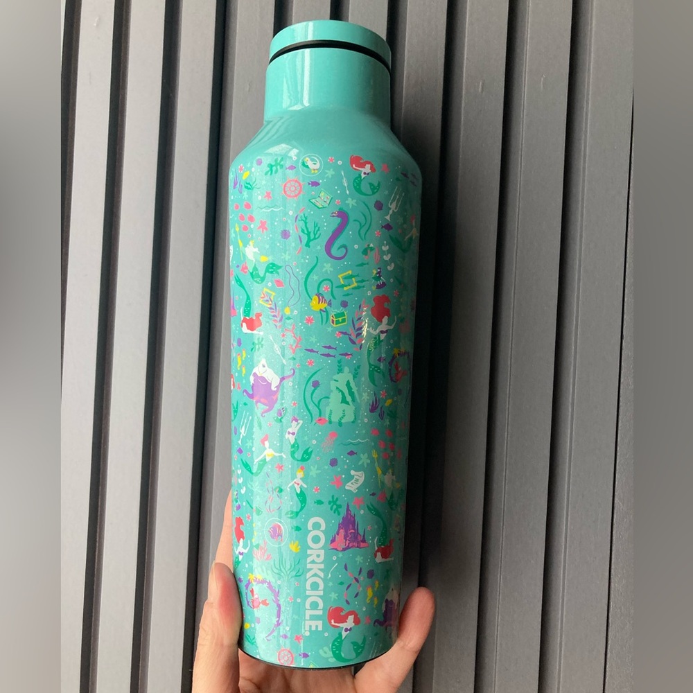 Corkcicle Disney Ariel canteen water bottle NWT
